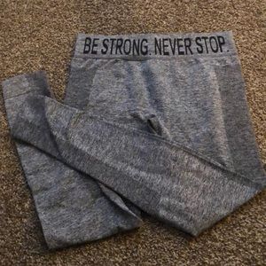 Gray leggings